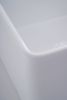 Fireclay Farmhouse Kitchen Sink 33 inch Apron Sink Single Bowl Farm Sink with Bottom Grid in & Drain ; White Color