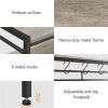 4-Tier Baker's Rack with S-Hooks for Microwave Kitchen, Gray