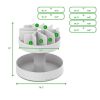 2 Tier Lazy Susan Granola Bar and Snack Organizer, Home, Office, Breakroom