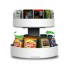 2 Tier Lazy Susan Granola Bar and Snack Organizer, Home, Office, Breakroom